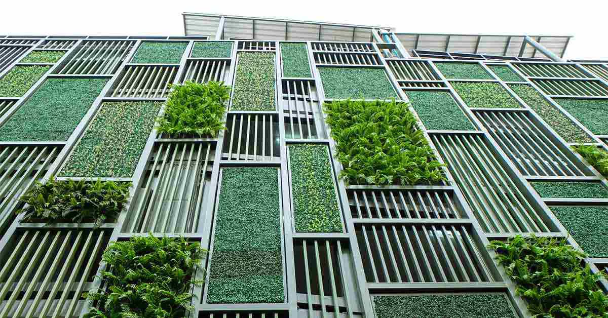 Life Sciences building with living wall