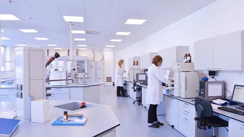 View of a laboratory