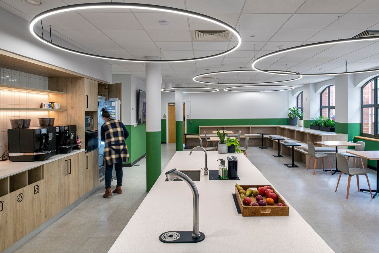 Tea point in JLL’s Norwich office
