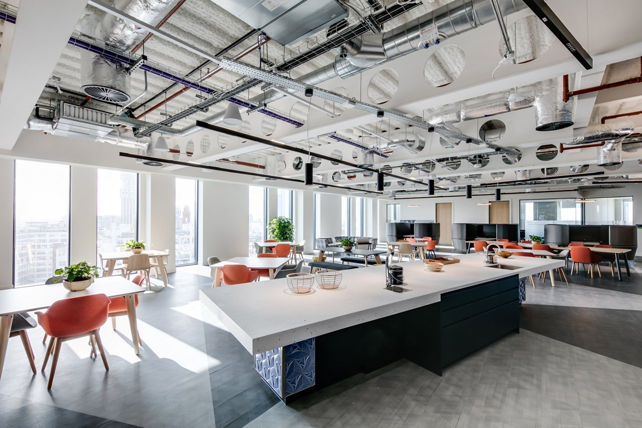 Tea point at JLL’s Manchester office