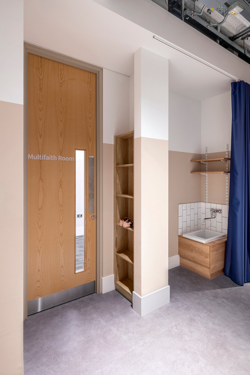 Multifaith room at the Canary Wharf office