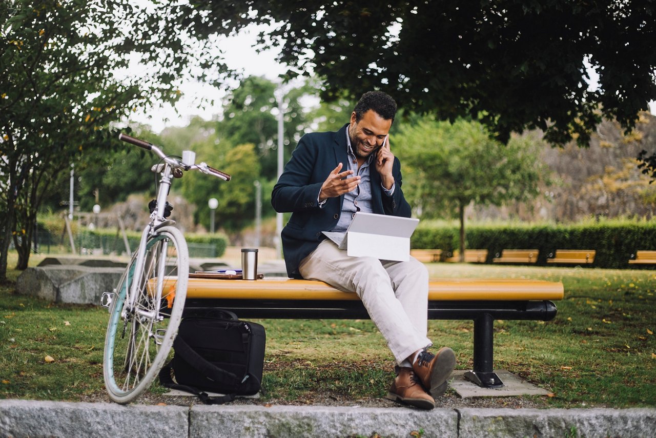 リモートワーク中の社員