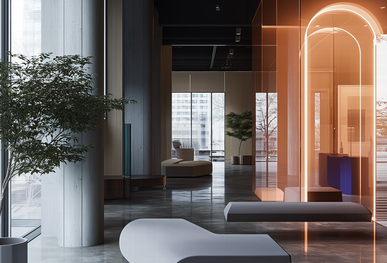 Interior view of building