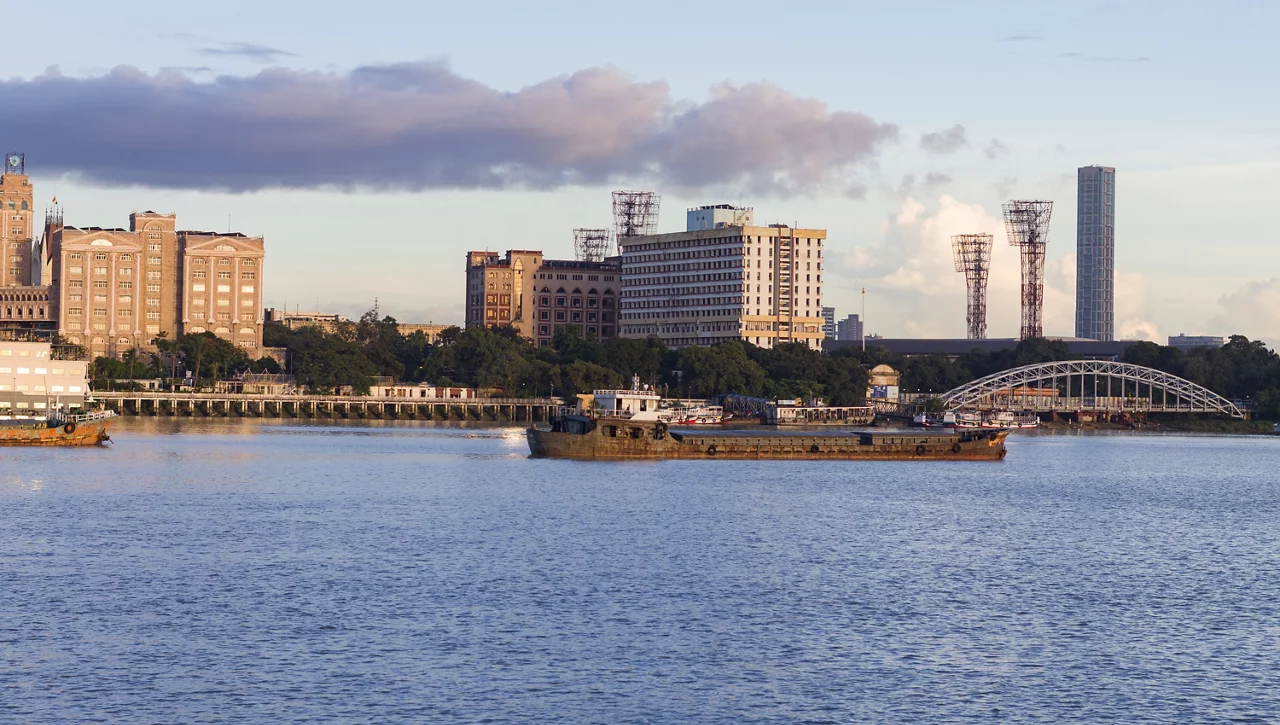Riverfront view of Kolkata