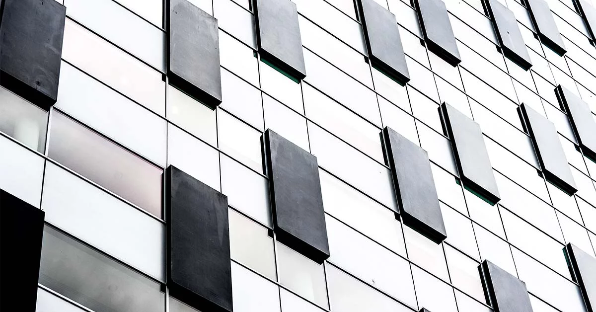 Glass building