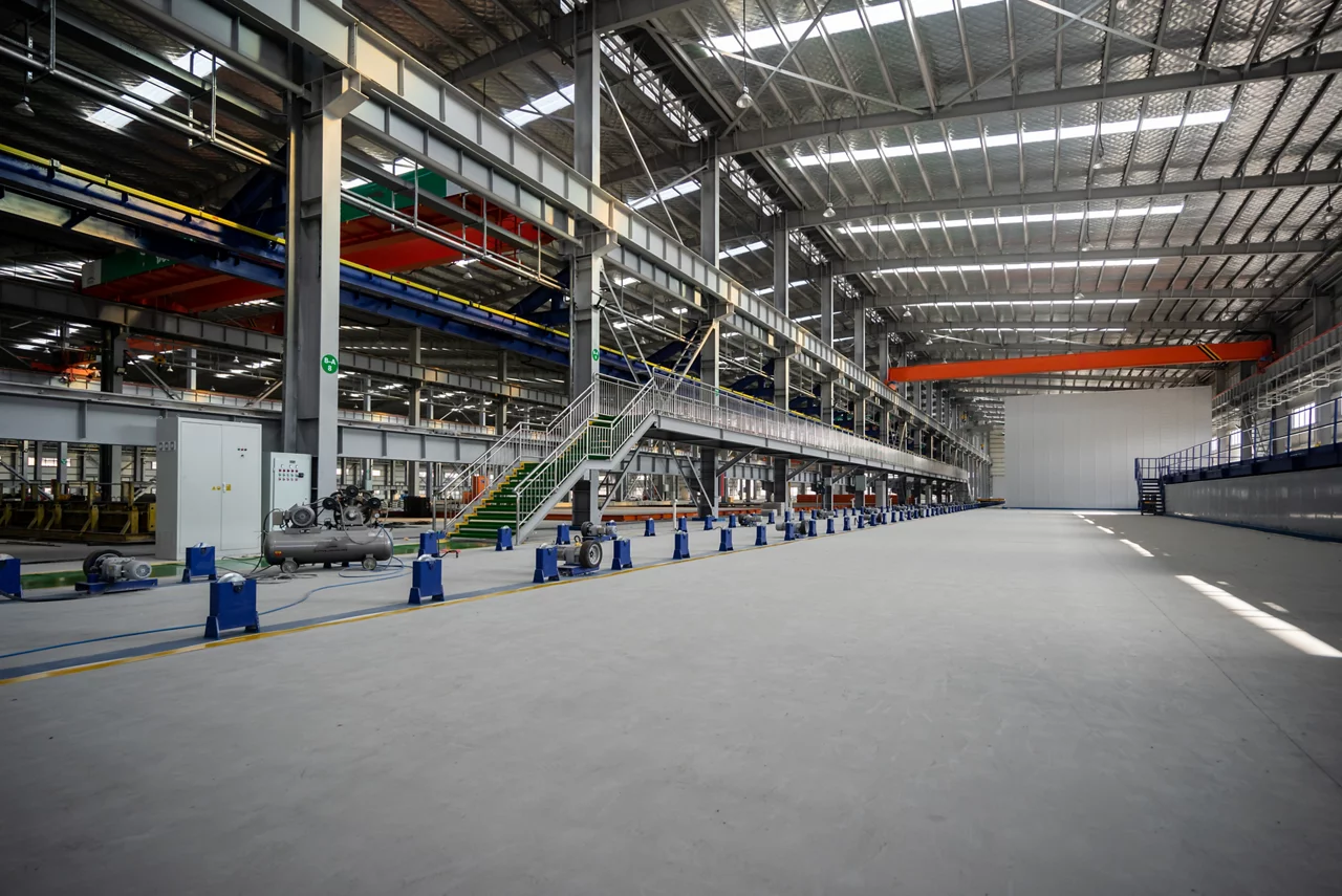 Large factory interior