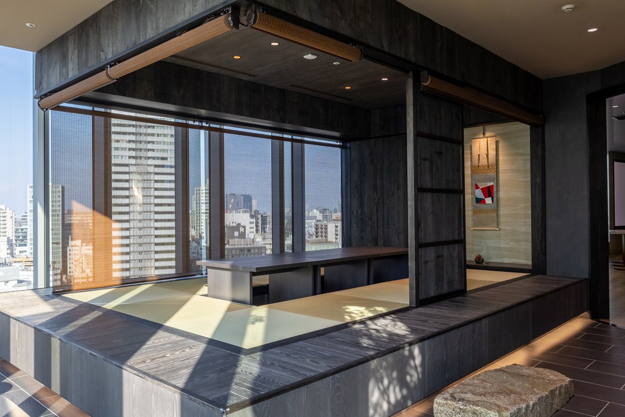  JLL新オフィスの日本茶室