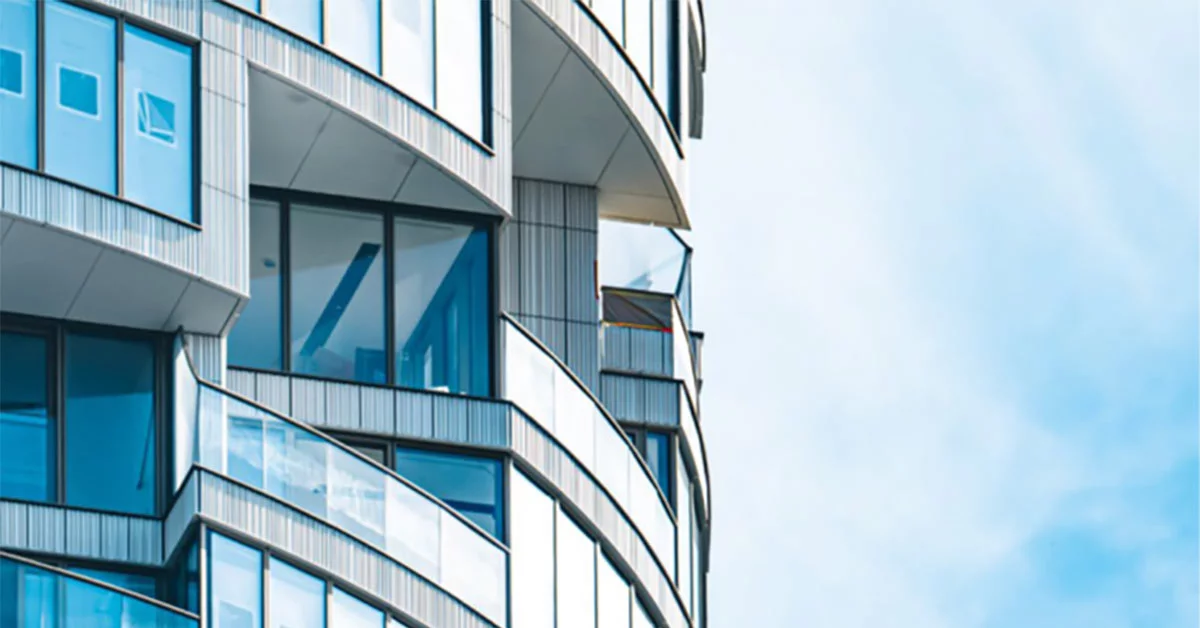 Modern residential building facade