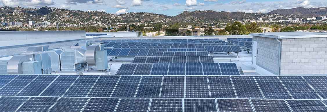 View of a solar panel