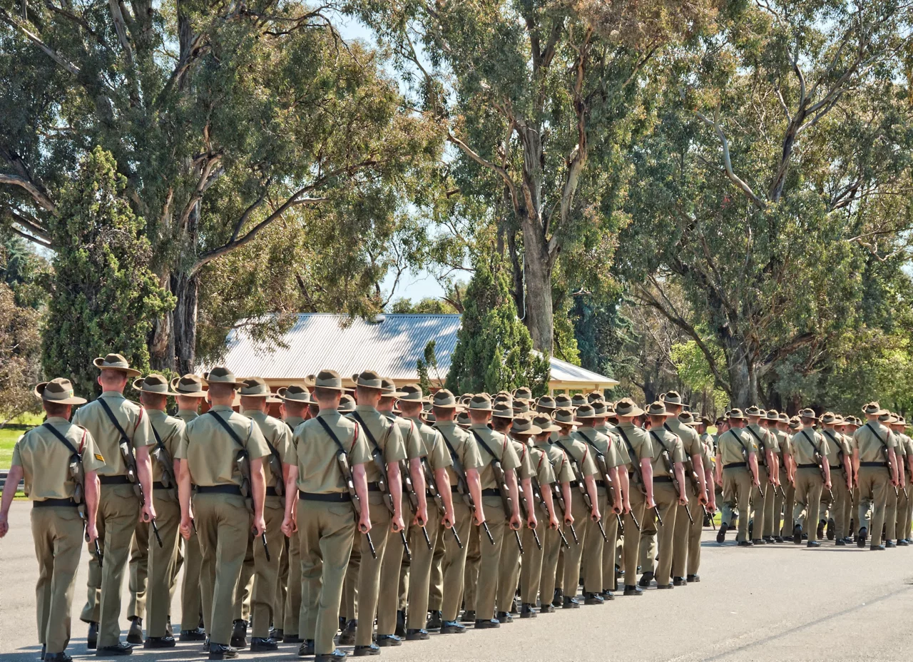 Australian soldiers training NSW Australia