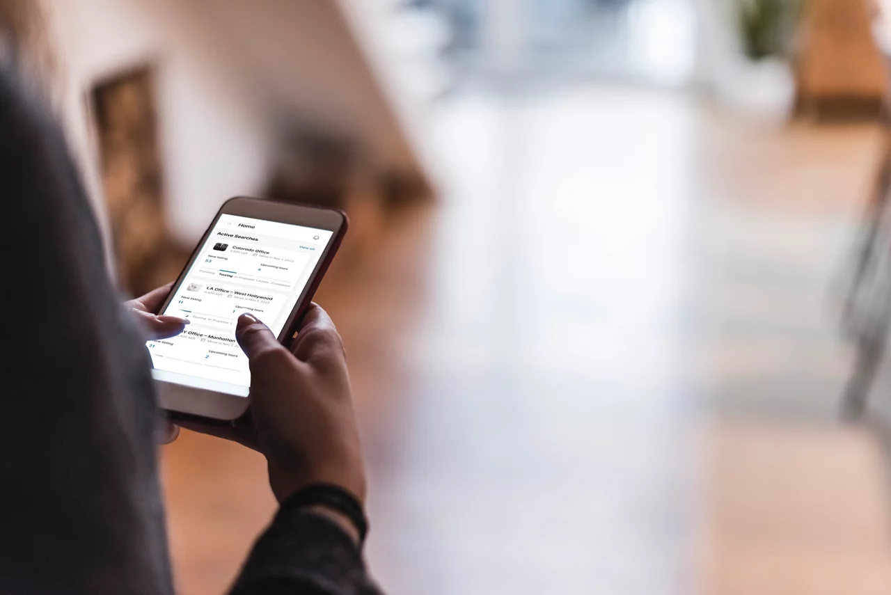 person holding a smartphone