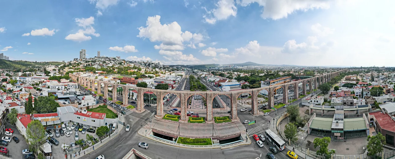 vista aérea panorámica de querétaro