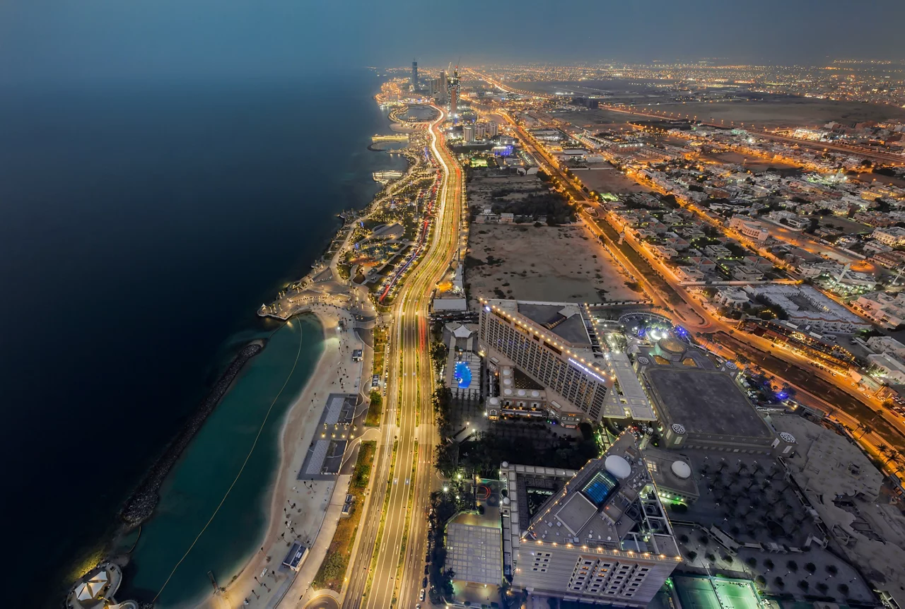 Aerial view of Jeddah city
