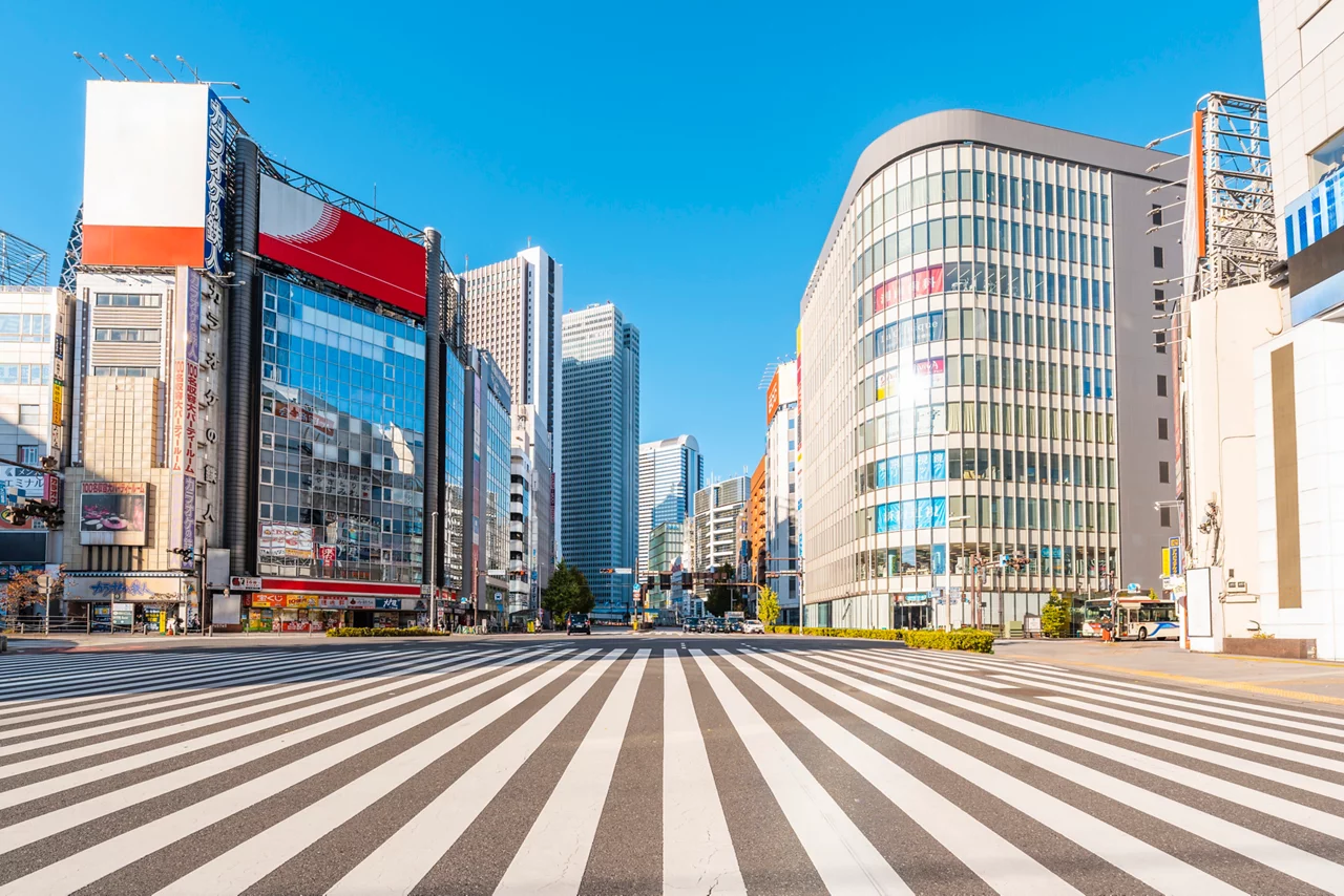 Buildings in Shinjuku ward, Tokyo, Japan