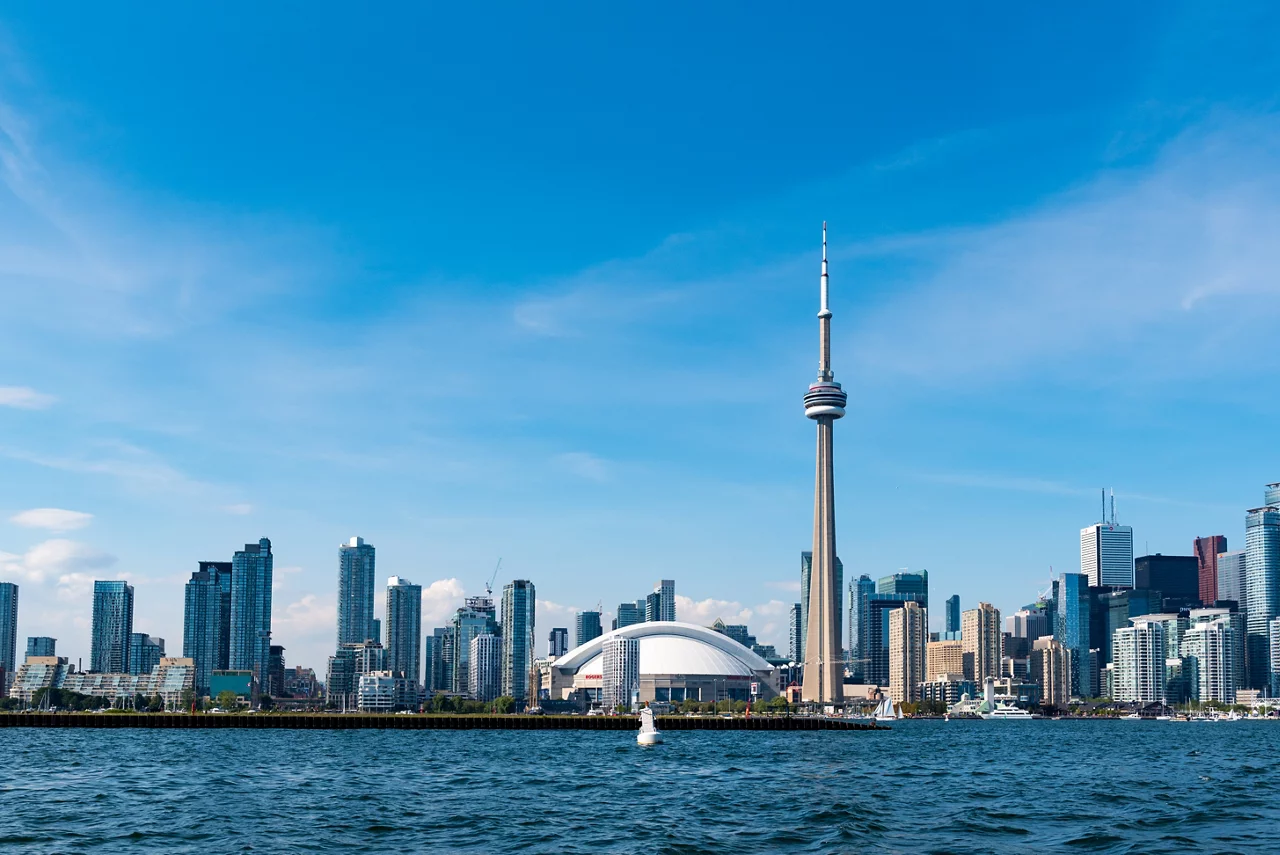 Toronto Skyline Including CN Tower During Daytime
