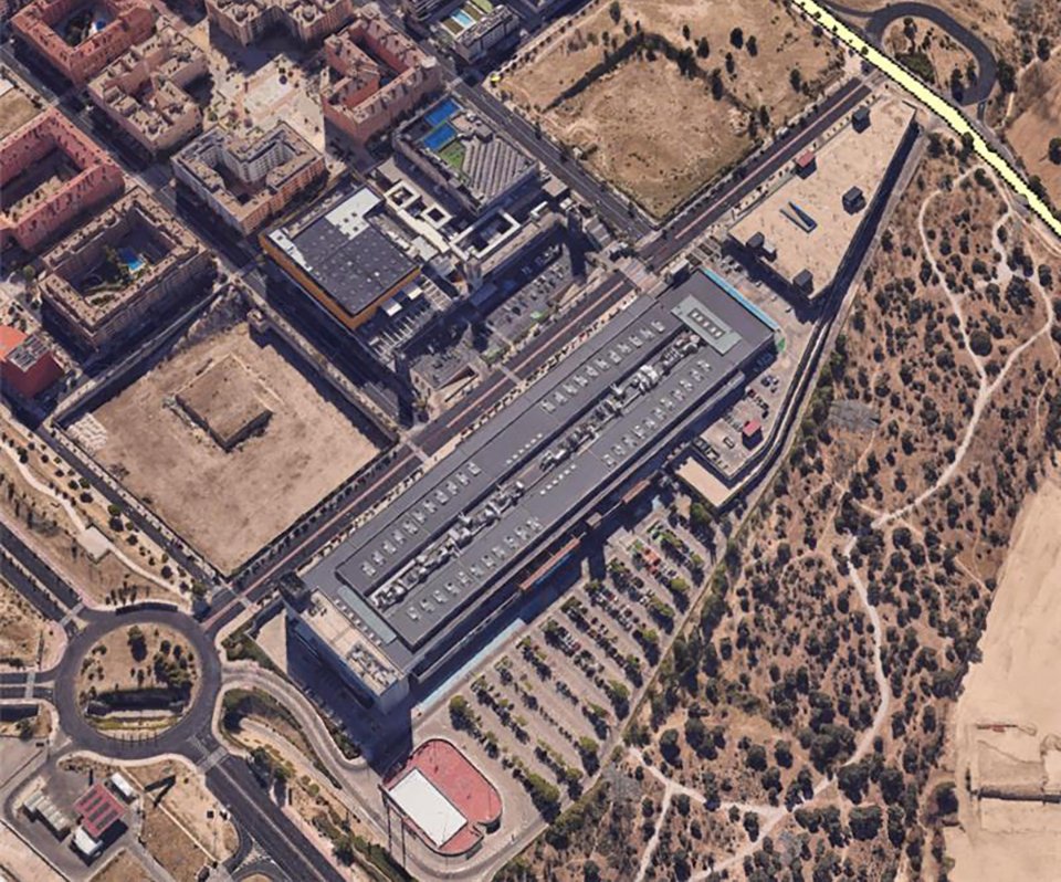 Aerial view of city