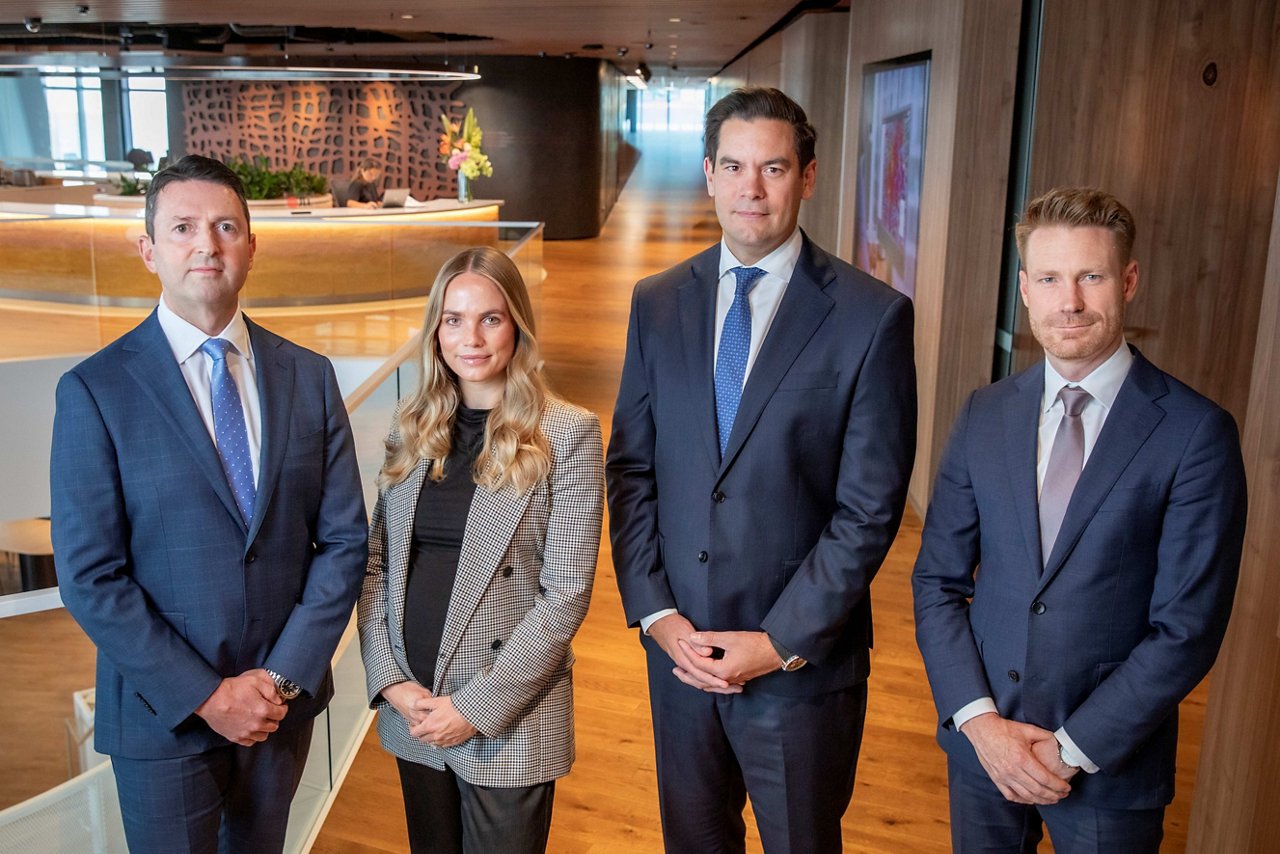 Group of business colleagues posing for a picture