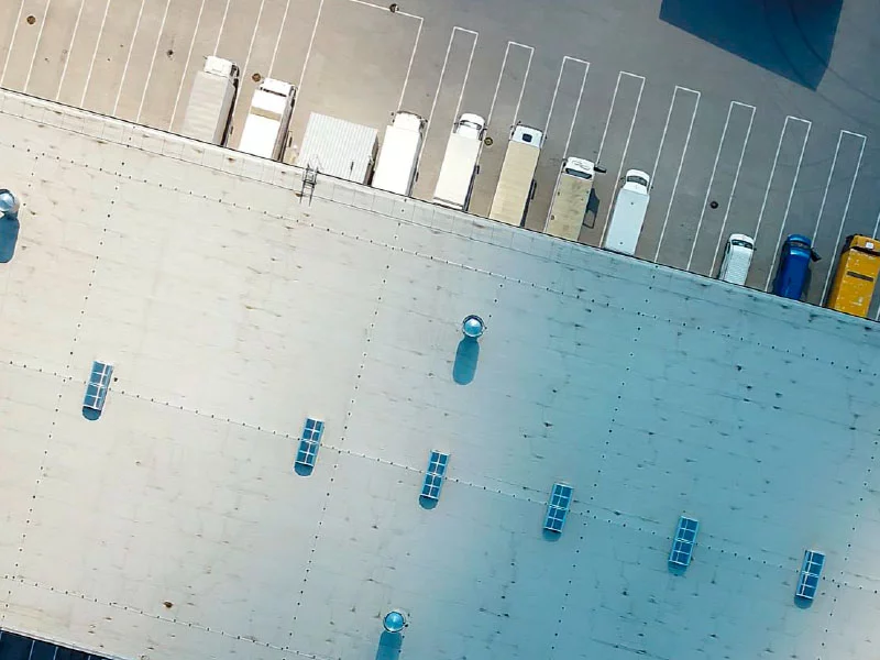 Multiple container parking in respective lane