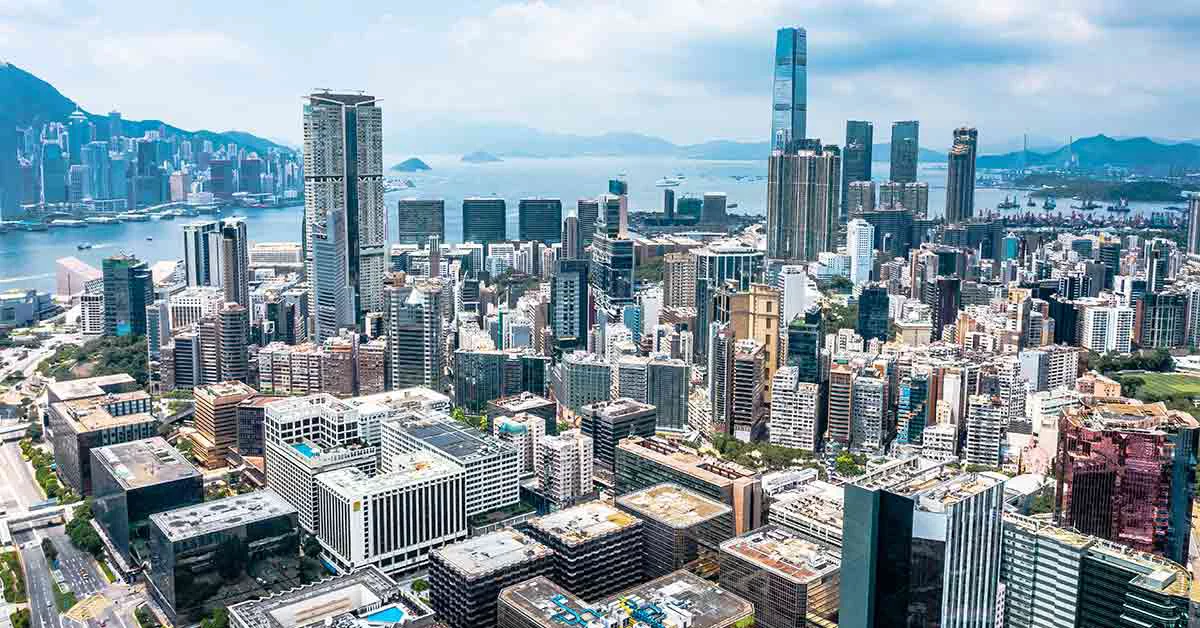 Aerial view of a City