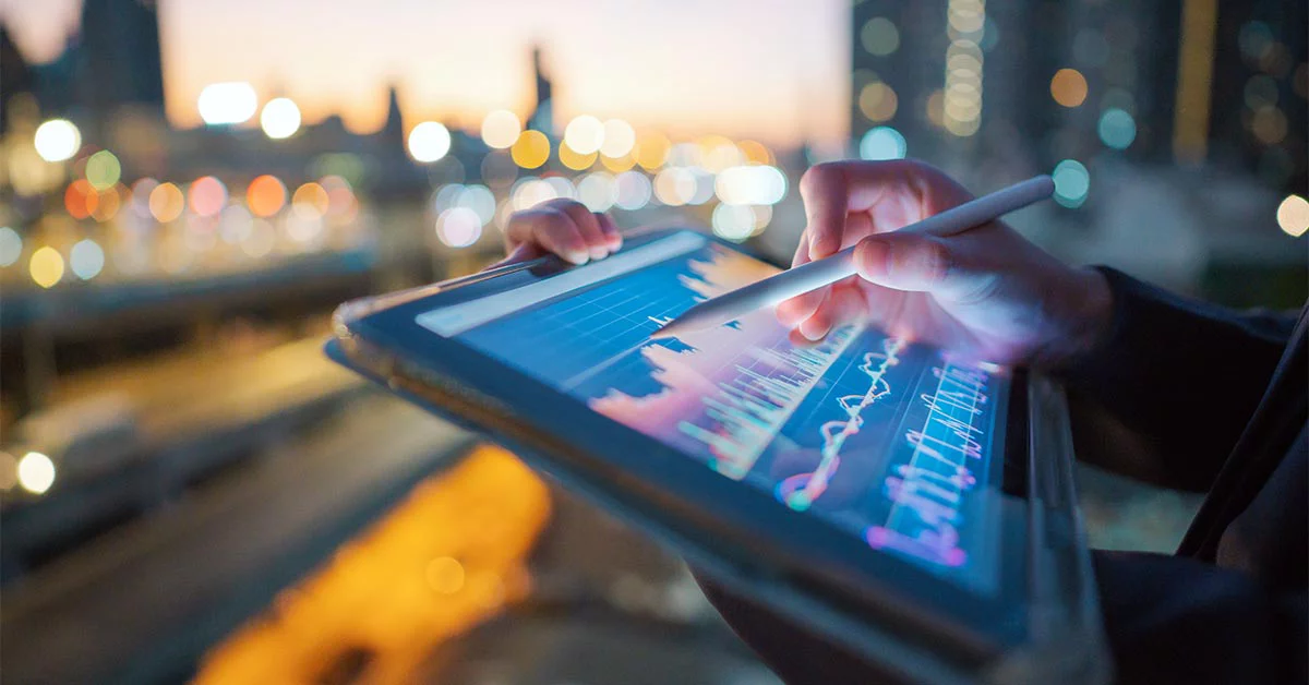 Graph display on the tablet