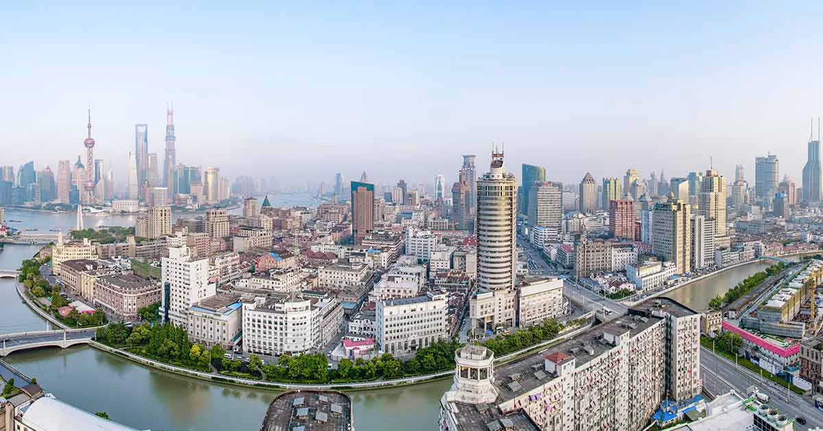 Aerial view of a city