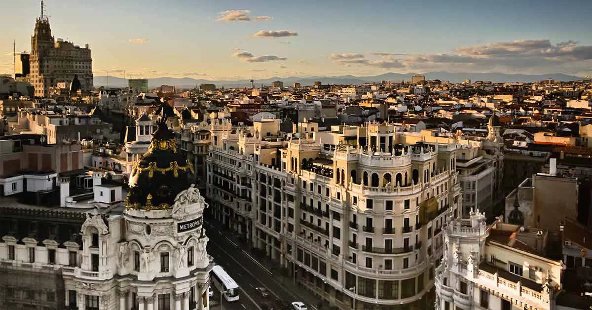 Aerial view of a city