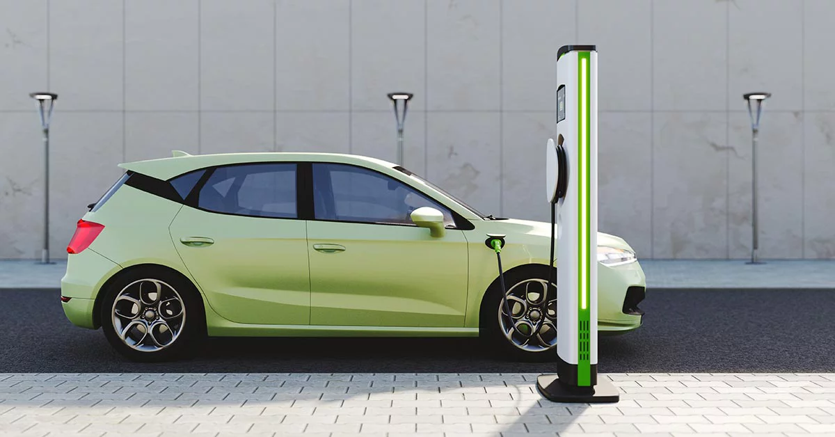Car at fuel station