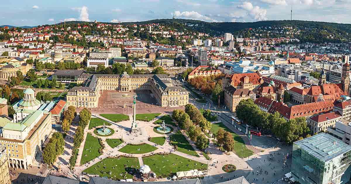 Schlossplatz in Stuttgart, Germany