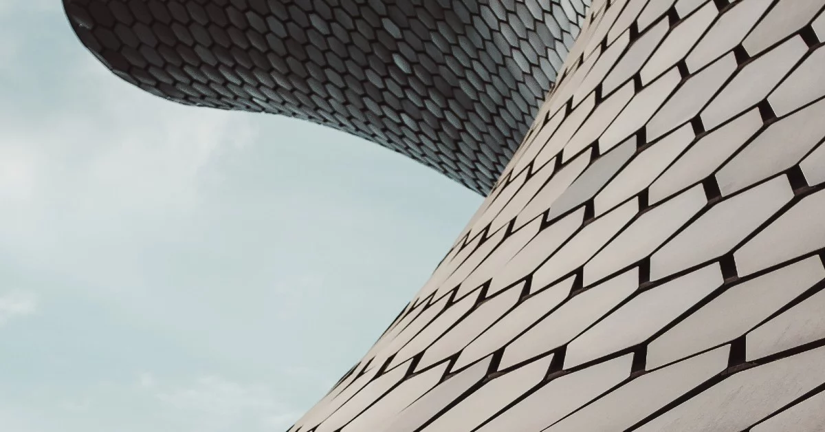 Geometrische Fassade Immobilie