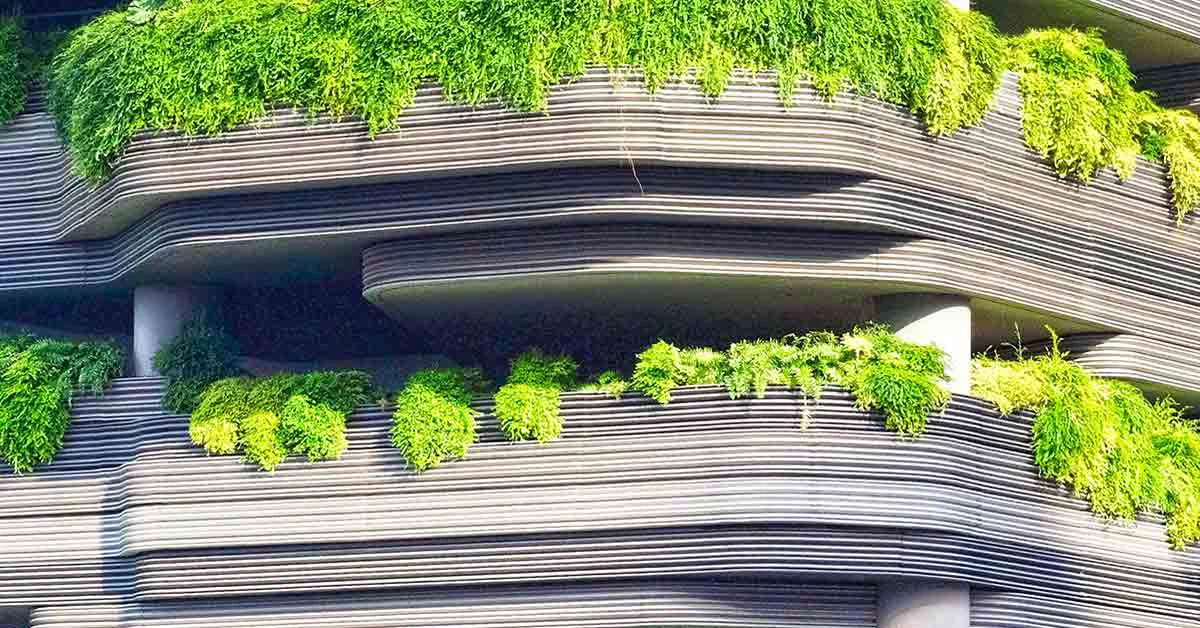 Building with greenery