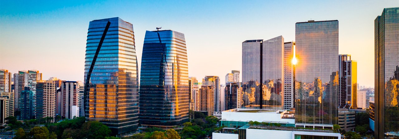 Edifícios na região da Vila Olímpia, em São Paulo