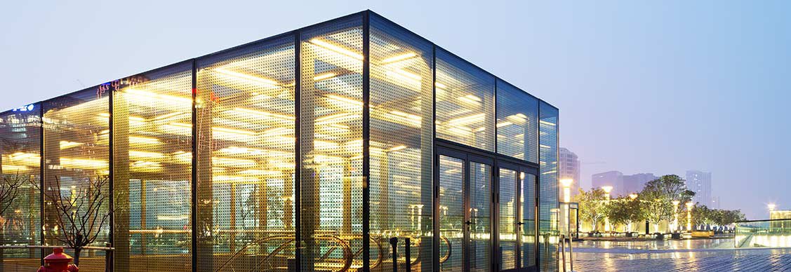 glass building