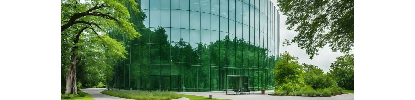 Glass building