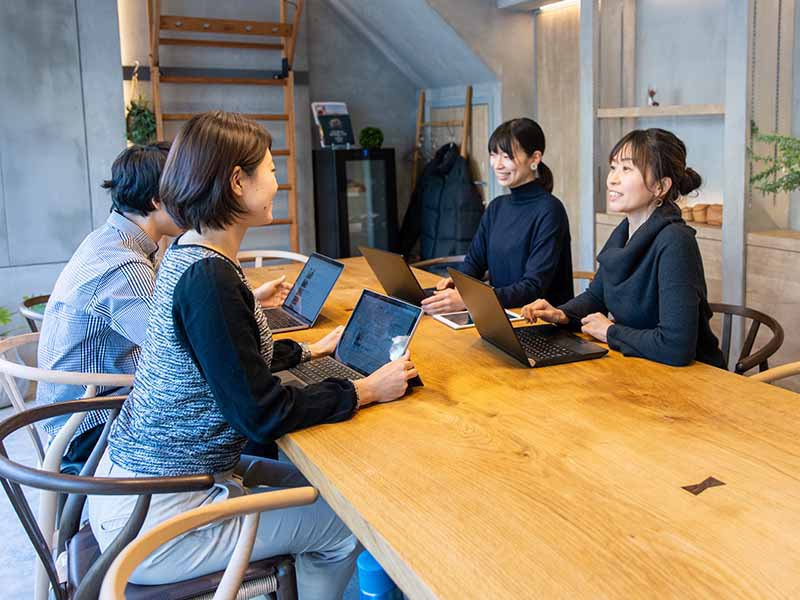 社内コミュニケーションが活性化しているチームの様子