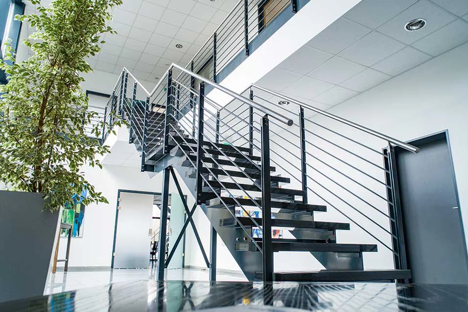 The adjoining office building - also in top condition