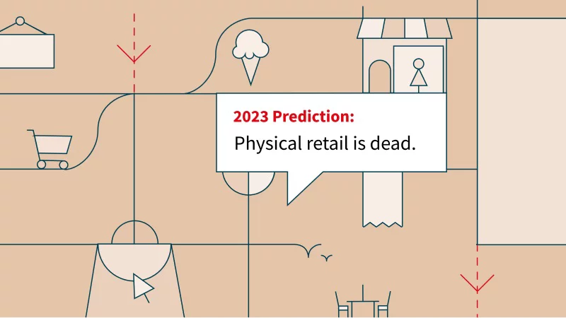 Infographic showing Retail stores trying to interact customers