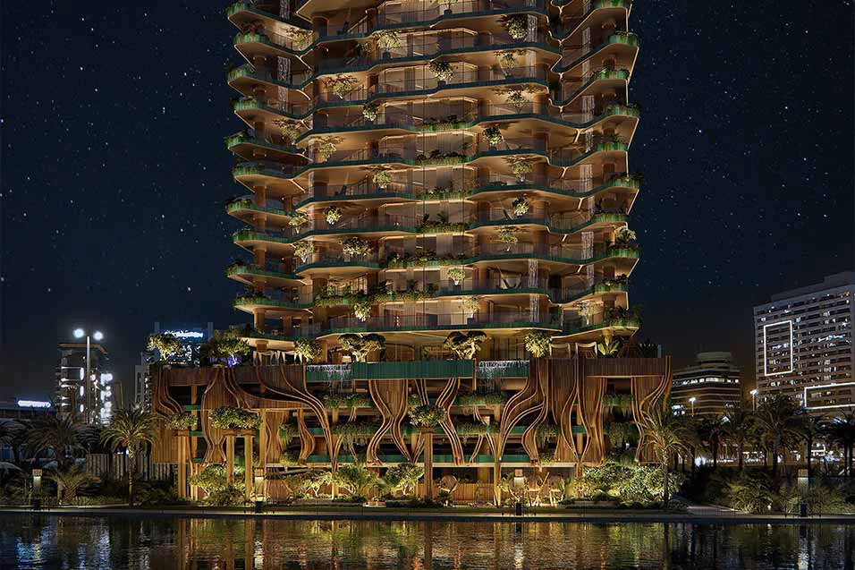 Building Night View