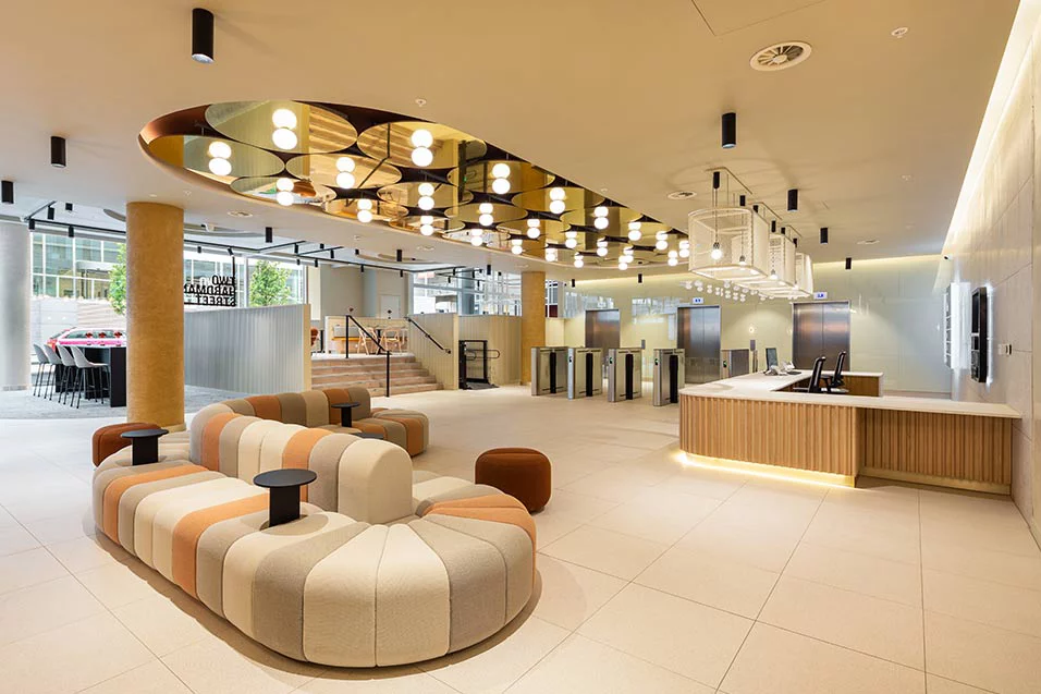 Living wall within Reception area
