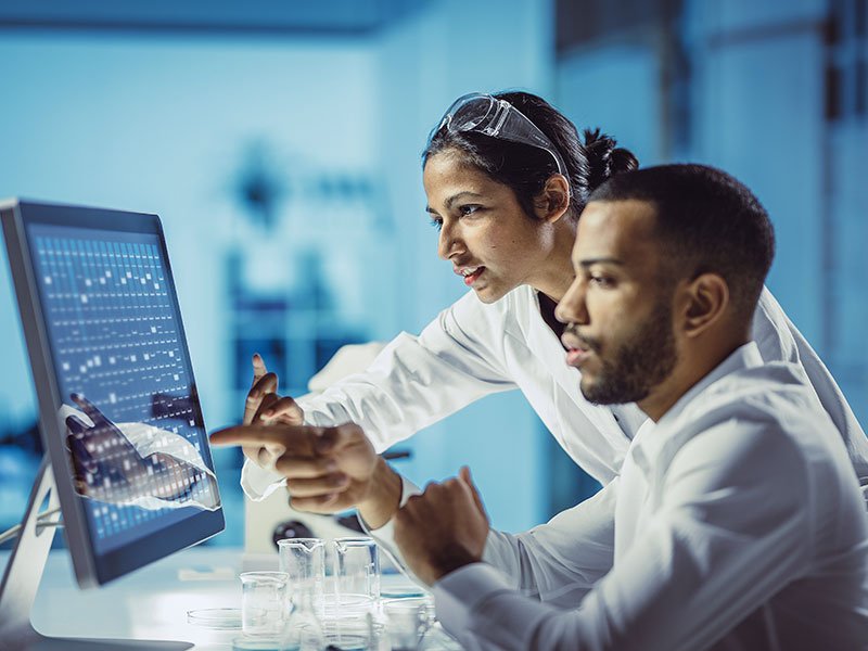 Researches discussing infront of system