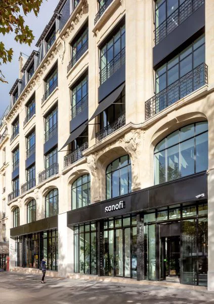 Façade immeuble Maison Sanofi