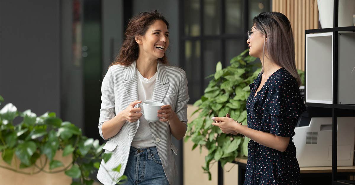 Girls talking to each other
