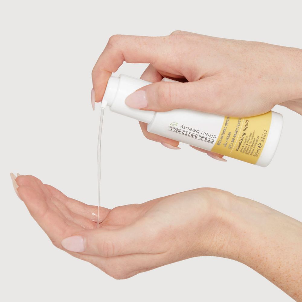 a bottle of Clean Beauty Volumizing Liquid