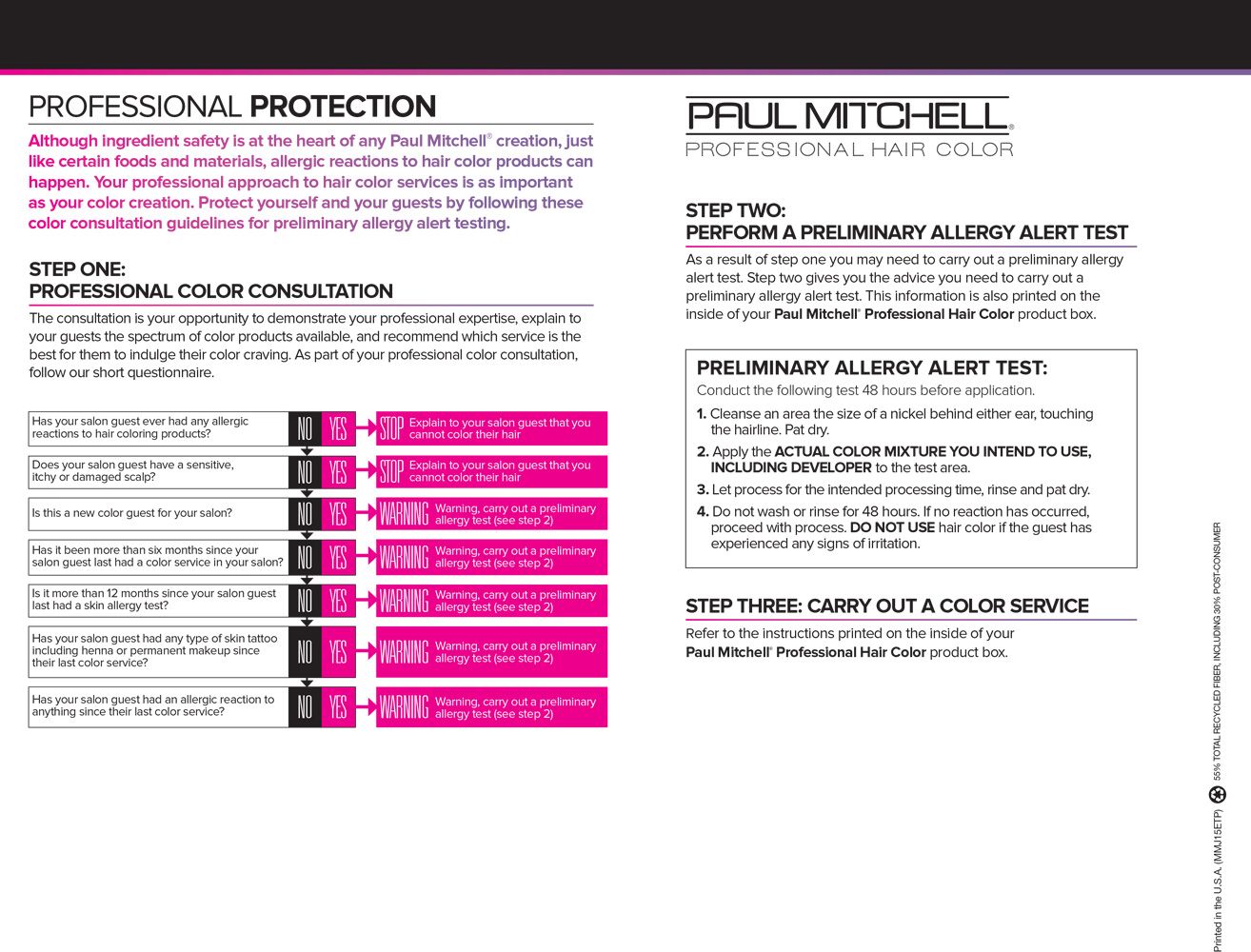 image of the Paul Mitchell Professional Hair Color Color Patch Test