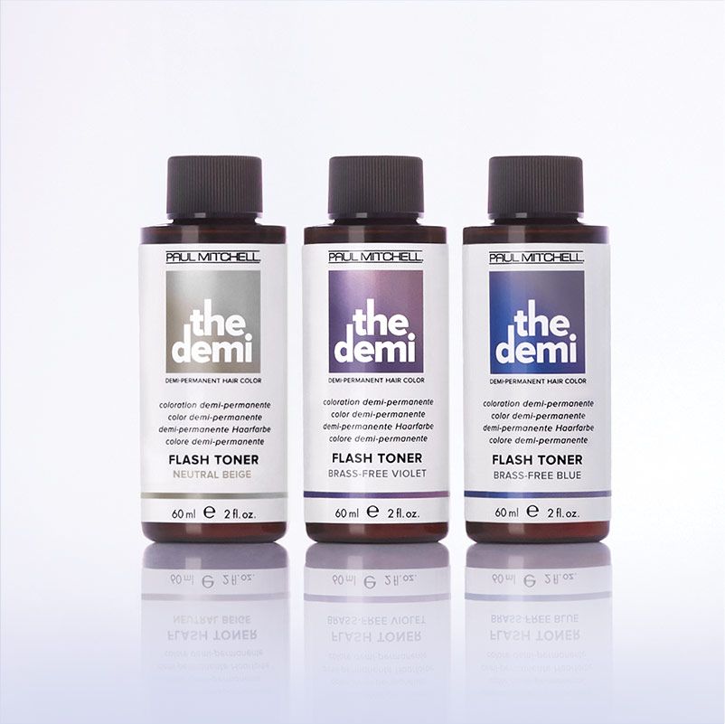artistic image of The Demi Flash Toners bottles