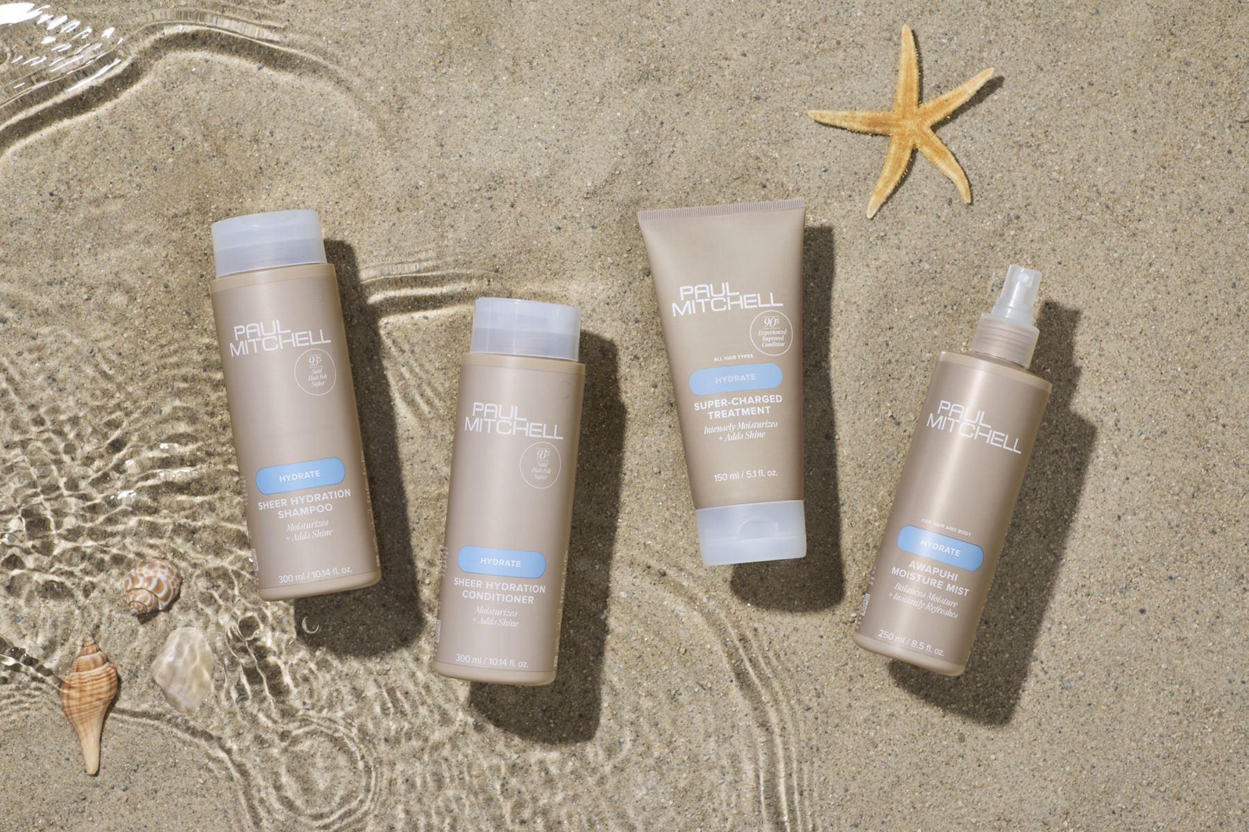 flatlay image of the Paul Mitchell Hydrate collection