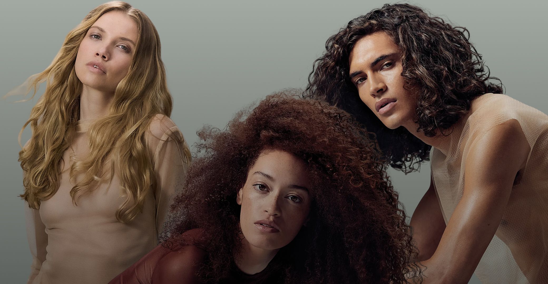group image of models with curly hair