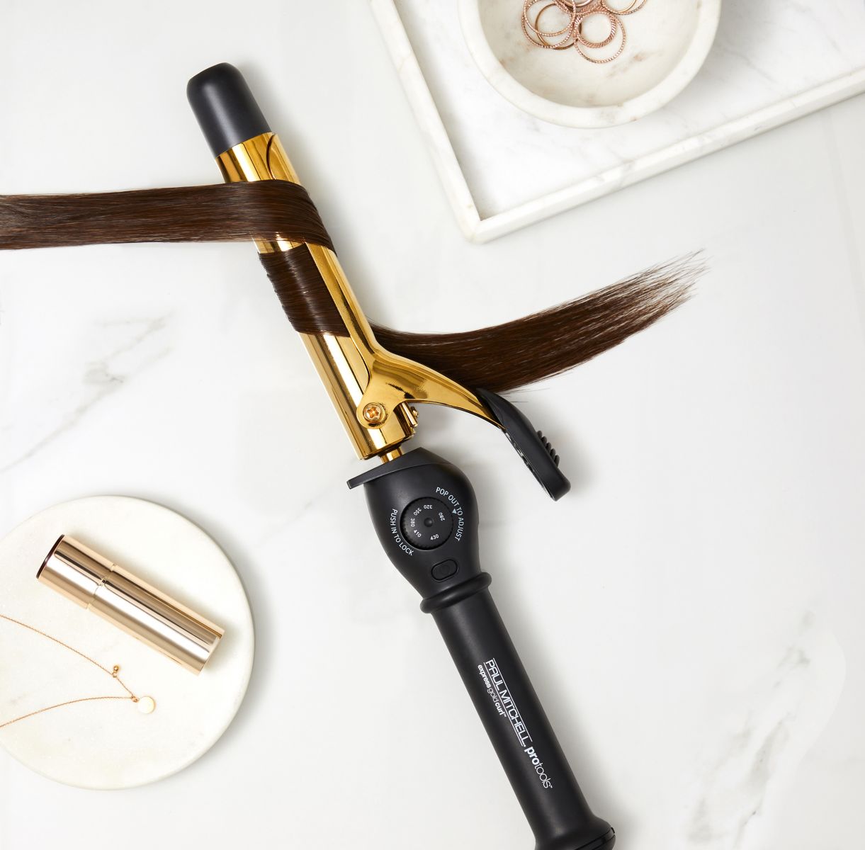 image of an Express Gold Curl Titanium Curling Iron