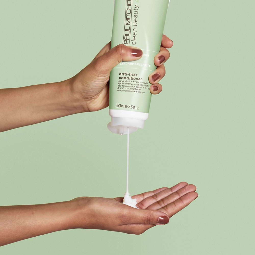 a bottle of Clean Beauty Anti-Frizz Conditioner
