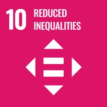 Reduced Inequalities Sustainable Development Goal badge