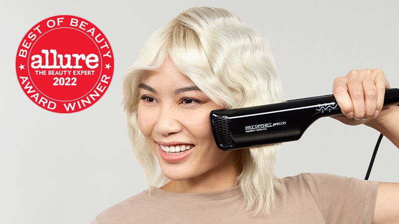 Model with Express Ion Smooth Flat Iron